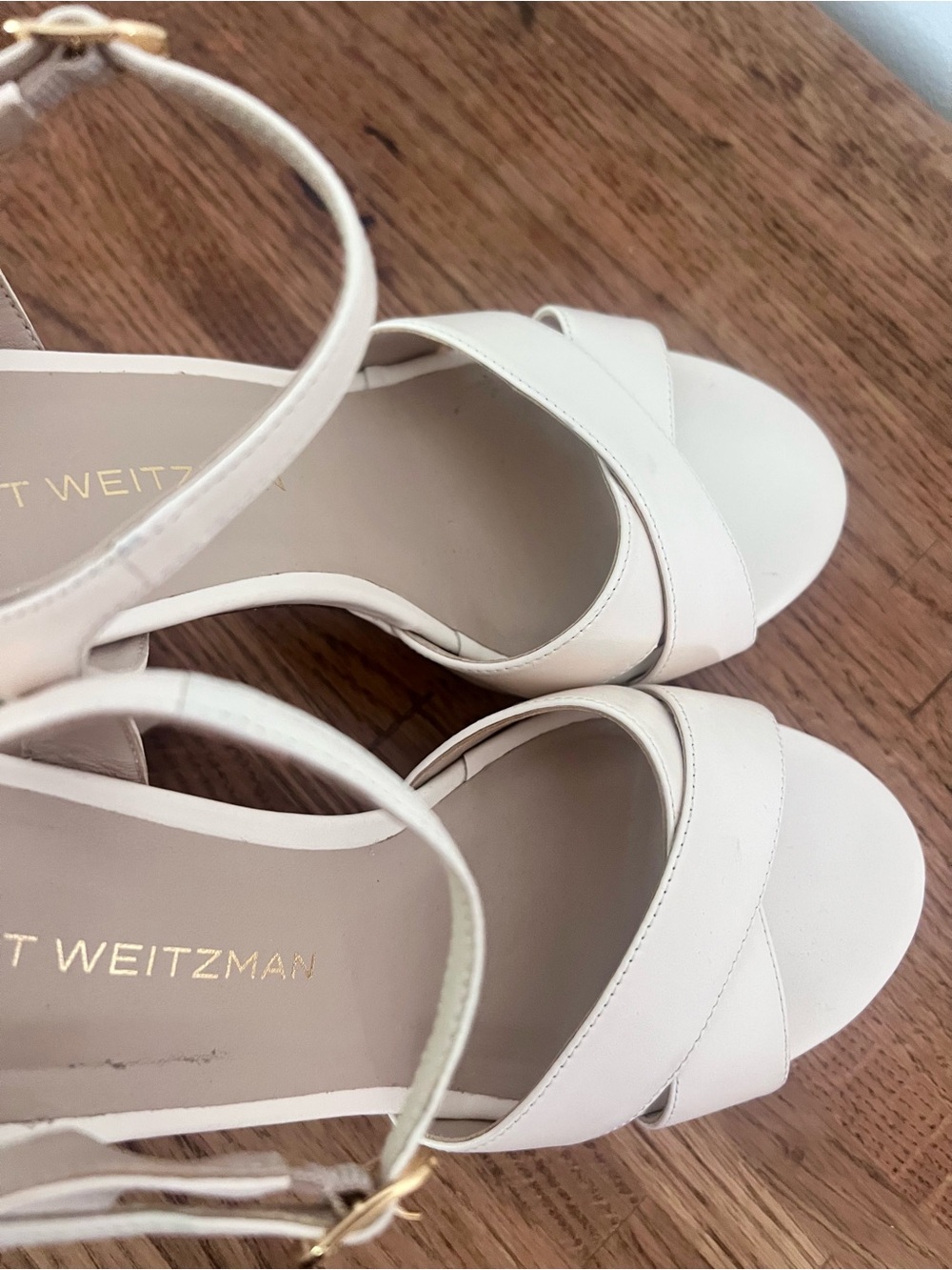 Stuart Weitzman Dayna Platform Sandal in Off-White - Picture 9 of 11